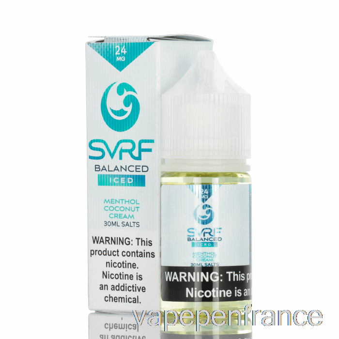 Glacé équilibré - E-liquide Aux Sels Svrf - Stylo Vape 30 Ml 24 Mg